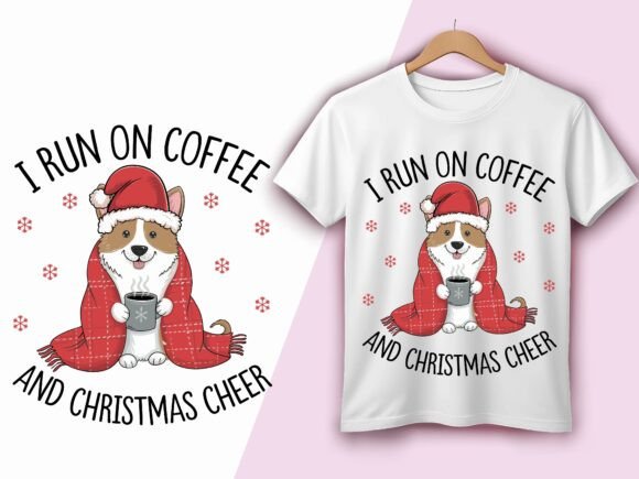 Christmas Corgi Dog Coffee Lover Vector: A Designer's Review