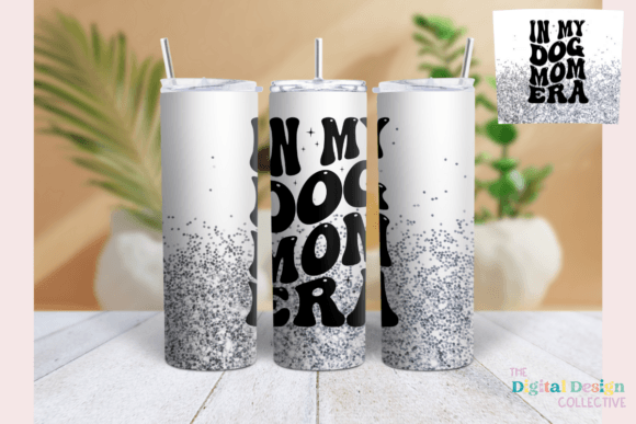 Dog Mom Tumbler Wrap PNG, 20oz Skinny