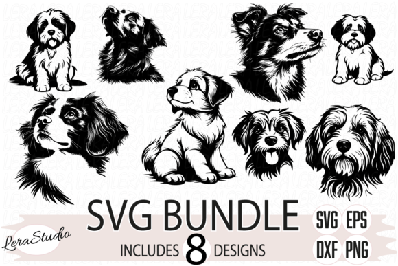 Dog Silhouette Embroidery Design