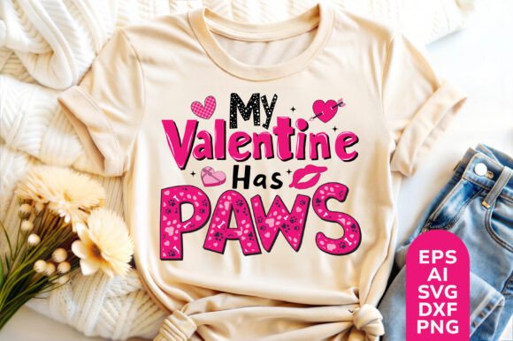 Dog Valentine Png, My Valentine Has Paws
