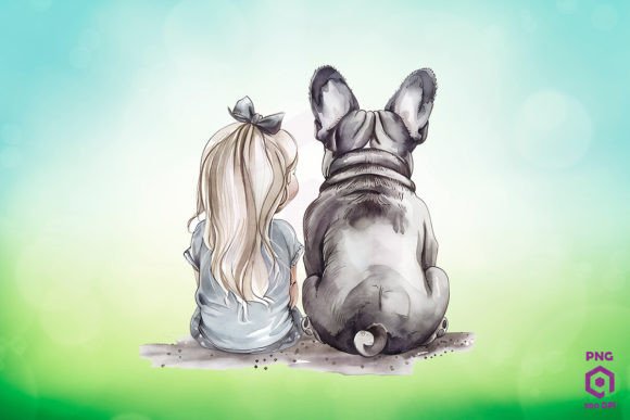 French Bulldog and Girl Confide: A Designer's Take