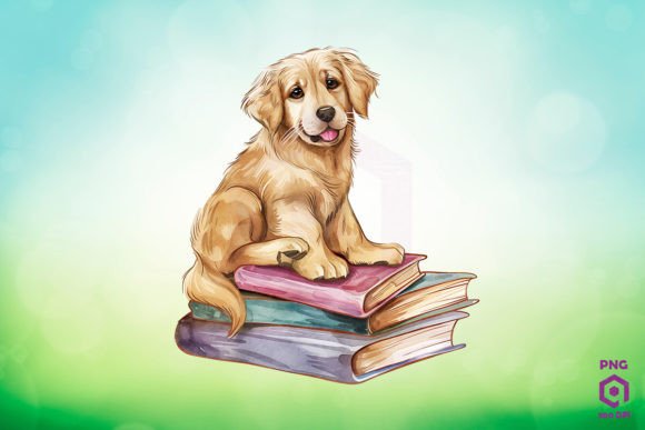 Golden Retriever Books Clipart: A Designer's Review