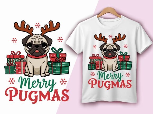 Merry Pugmas Cute Pug Dog Christmas: A Designer Review