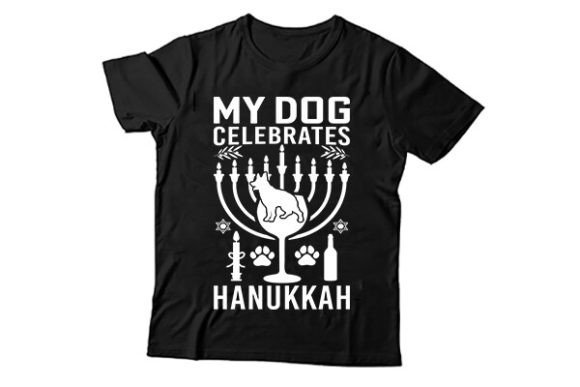 MY DOG CELEBRATES HANUKKAH TSHIRT DESIGN