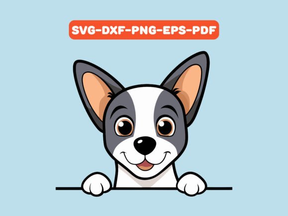 Rat Terrier Dog Peeking T-shirt Design