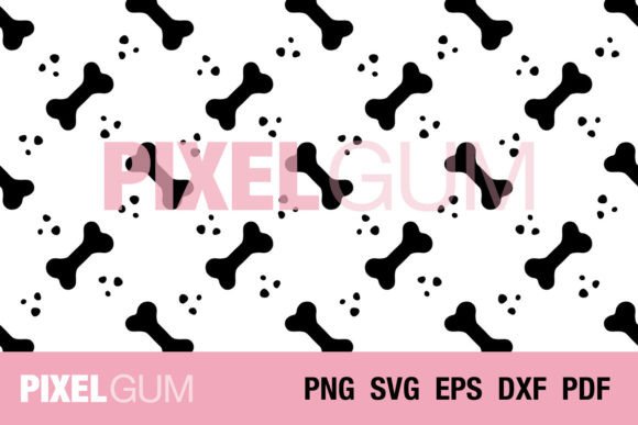 Seamless Dog Bone Treat Pattern Vector