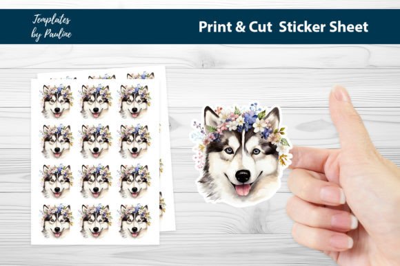 Siberian Husky Printable Sticker Sheet: A Designer's Review