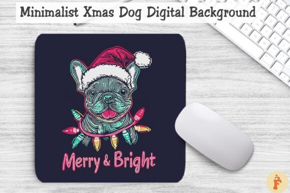 Xmas French Bulldog Dog Background